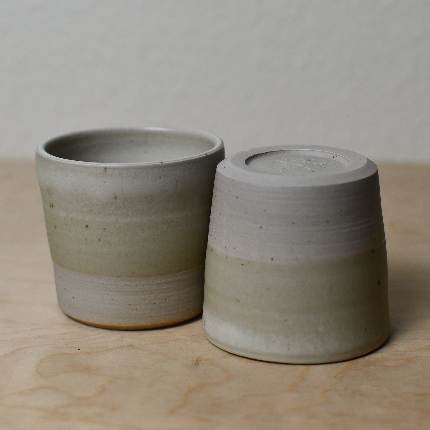 Pair of White Cortado Cups