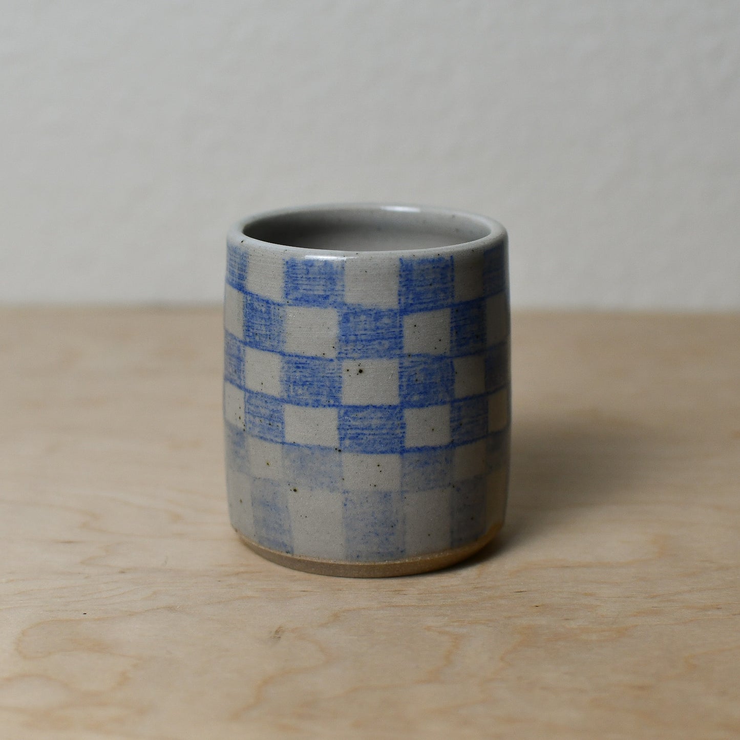 Blue Checkered Cup