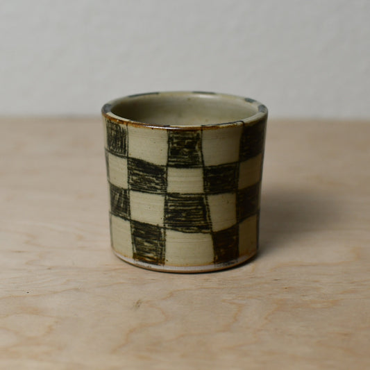 Faded Checker Cup