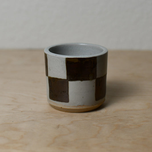 Brown Checker Cup