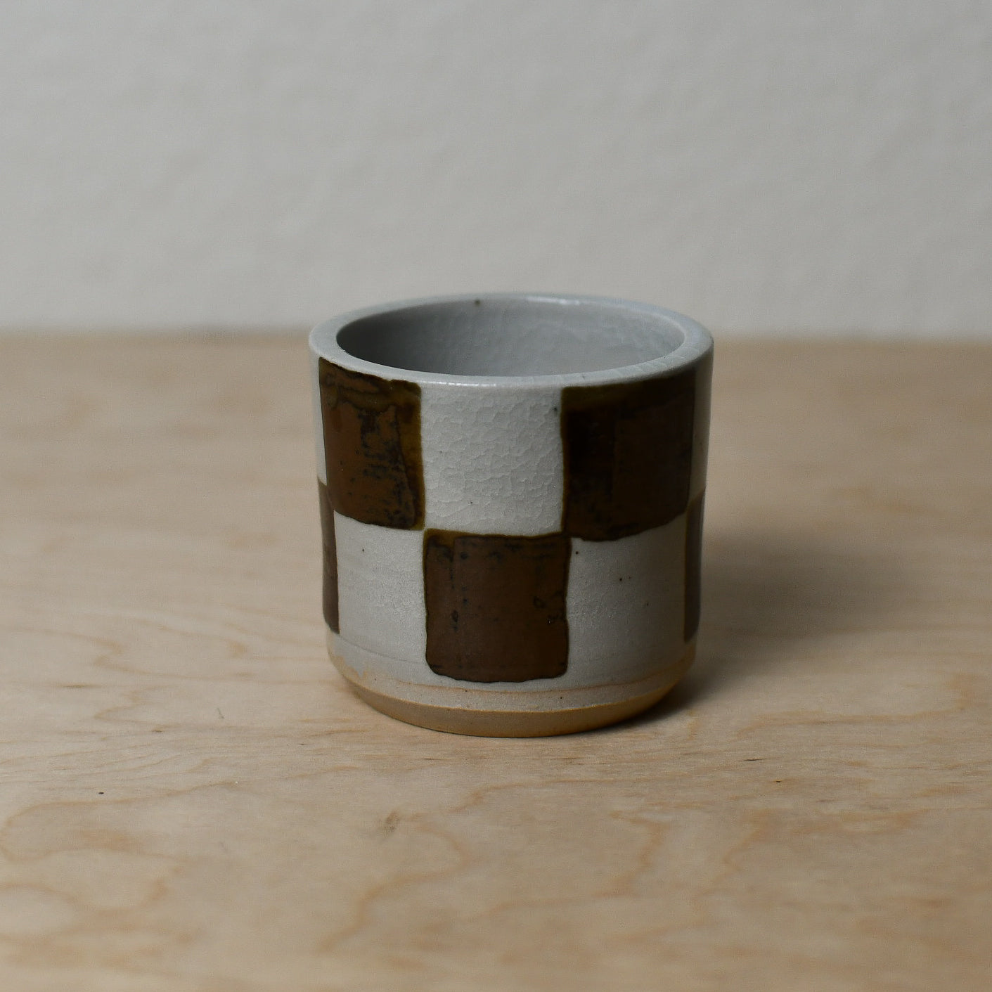 Brown Checker Cup