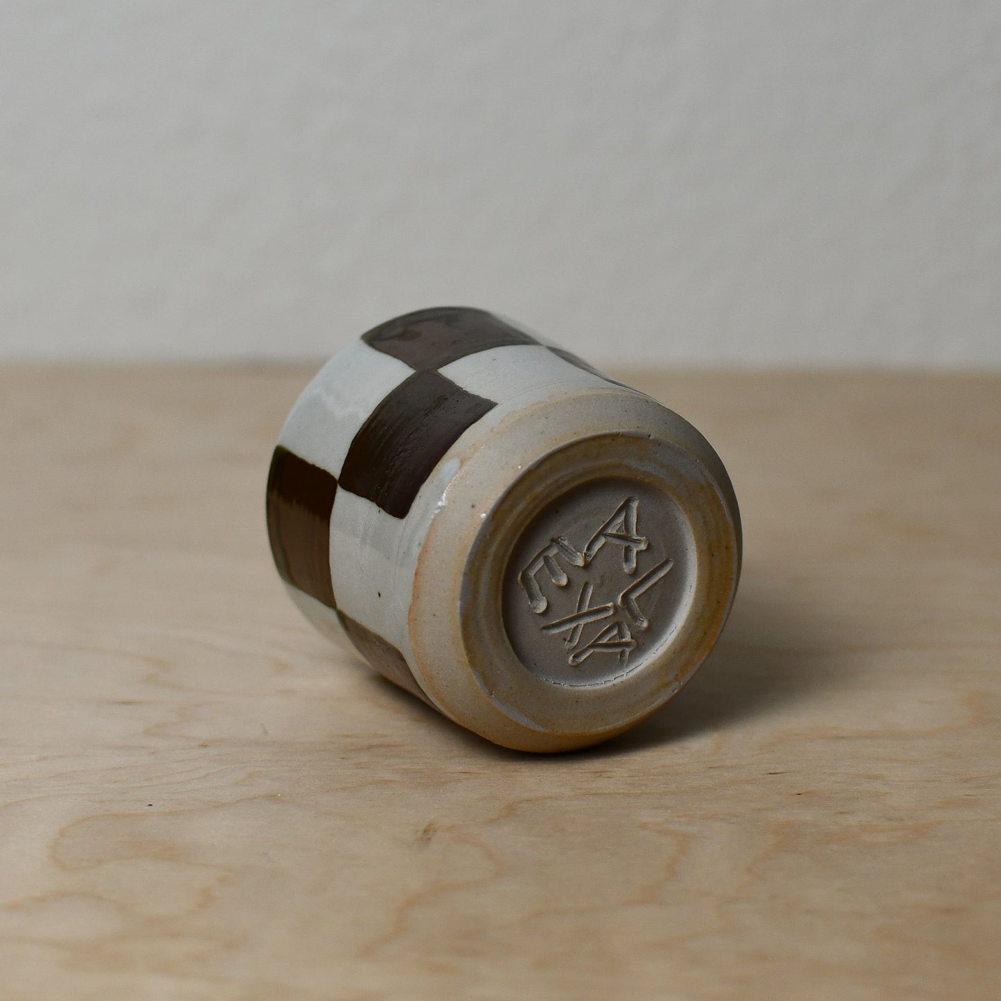 Brown Checker Cup