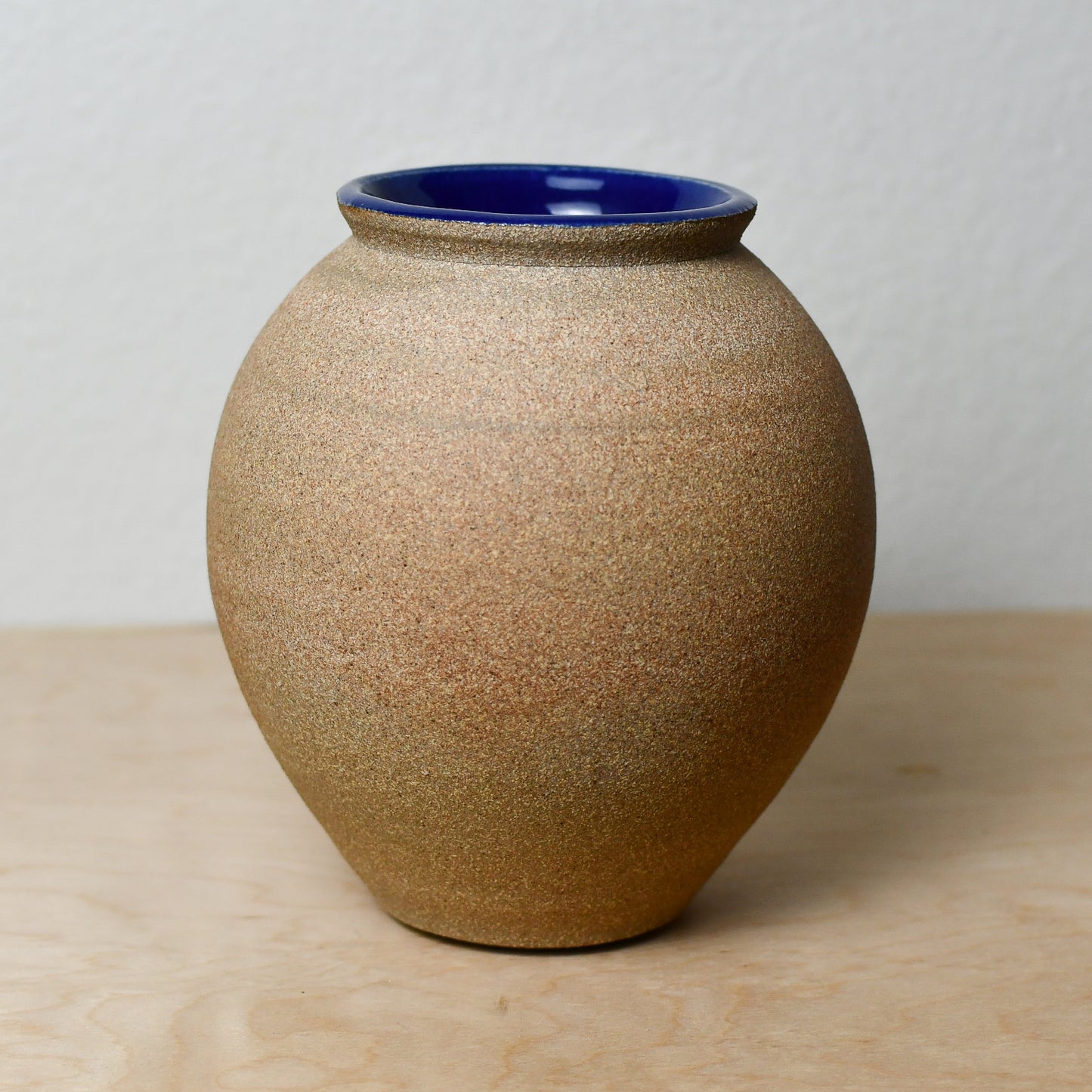 Raw/Blue Round Vase