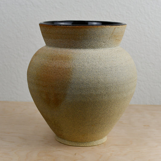 Raw/ Black Shouldered Vase #2